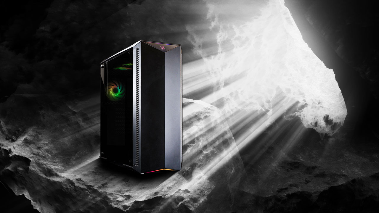 MSI MPG GUNGNIR 100 Tempered Glass MidTower Gaming PC Case MPG